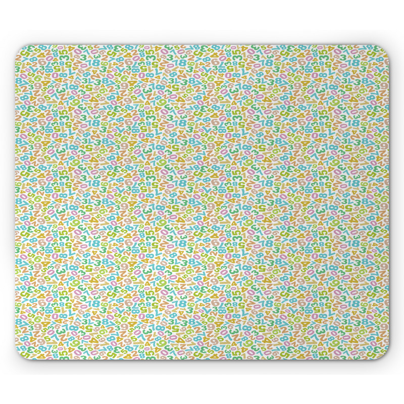 Numeral Composition Mouse Pad