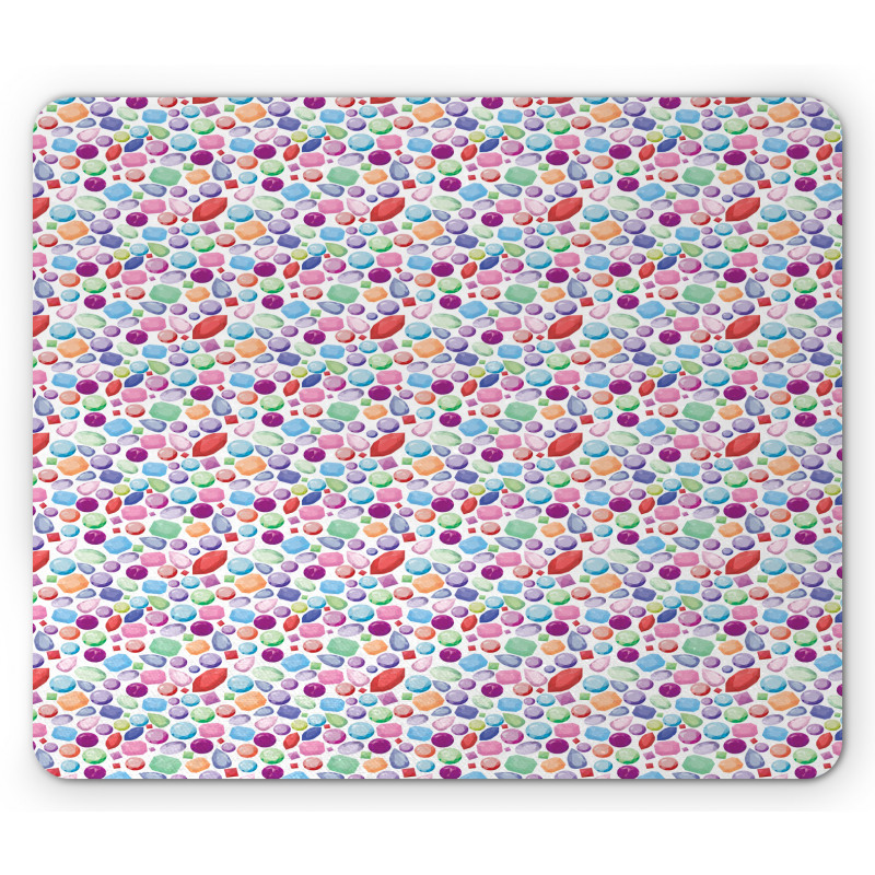 Colorful Stones Design Mouse Pad