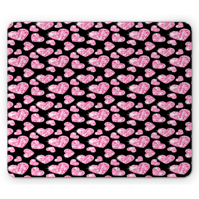 Romatic Heart Shapes Mouse Pad