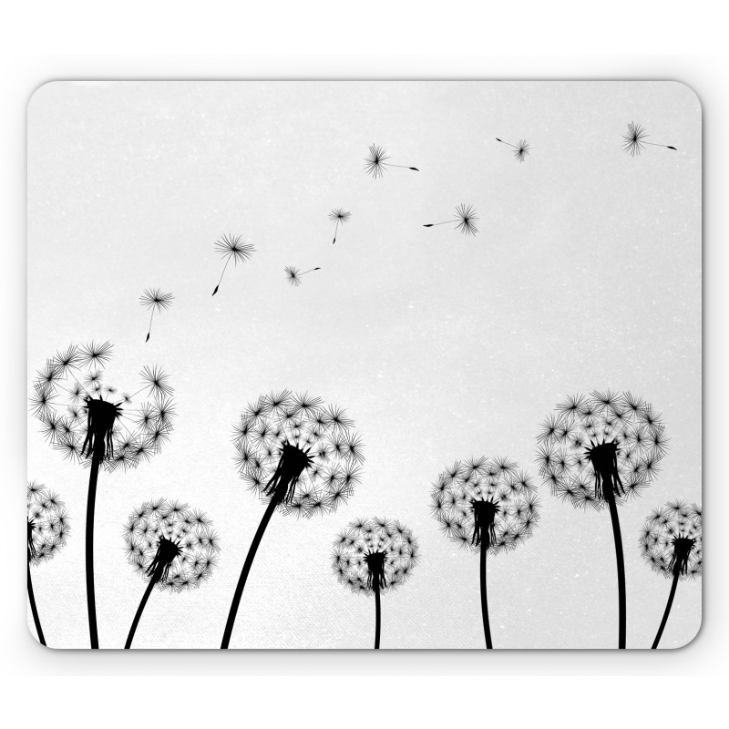 Faded Blowball Plant Mouse Pad