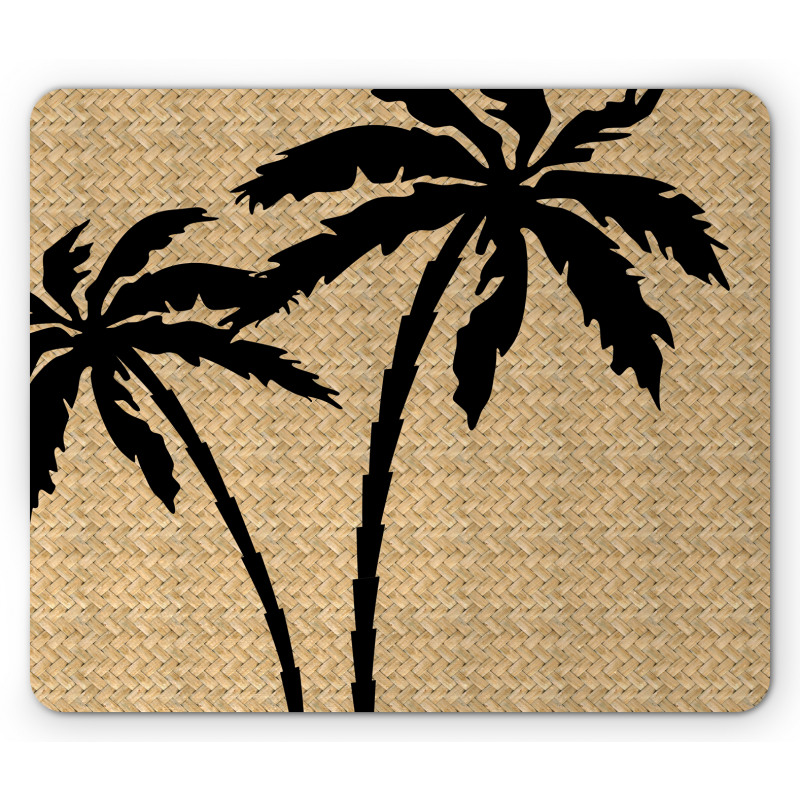 Palm Tree Silhouettes Mouse Pad