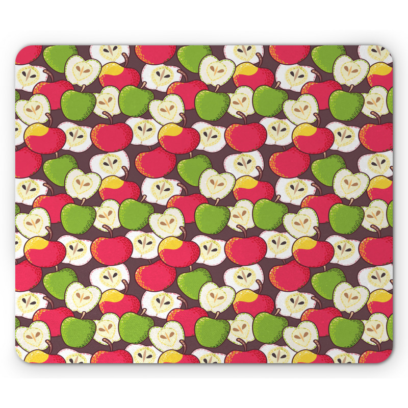 Halved Fresh Food Pattern Mouse Pad