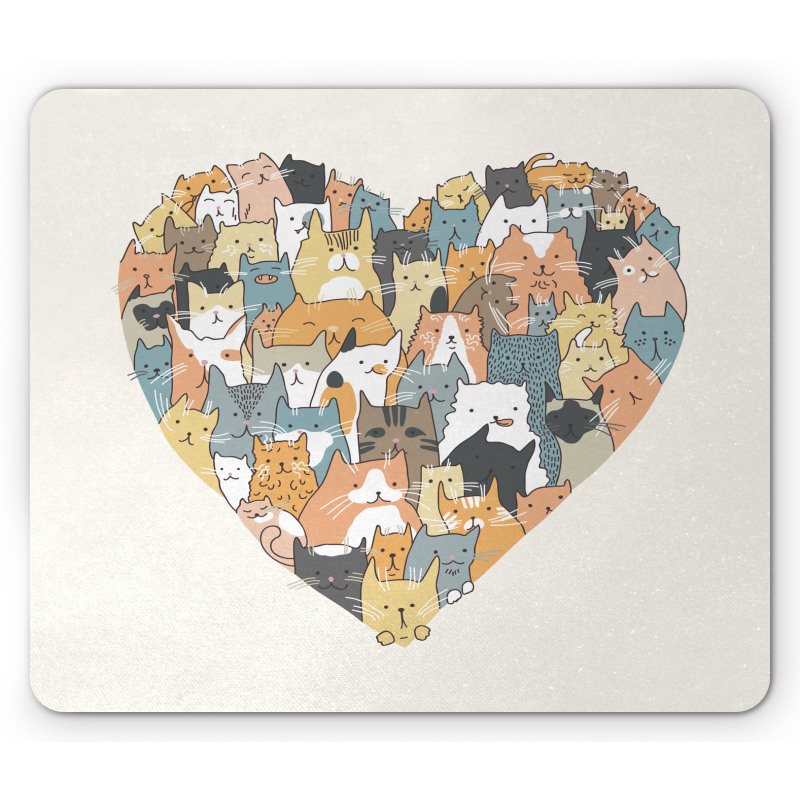 Heart Shaped Frame Mouse Pad