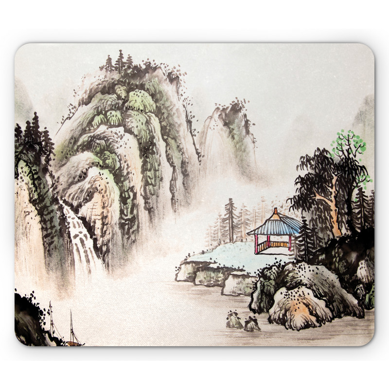 Watercolor Valley Mouse Pad