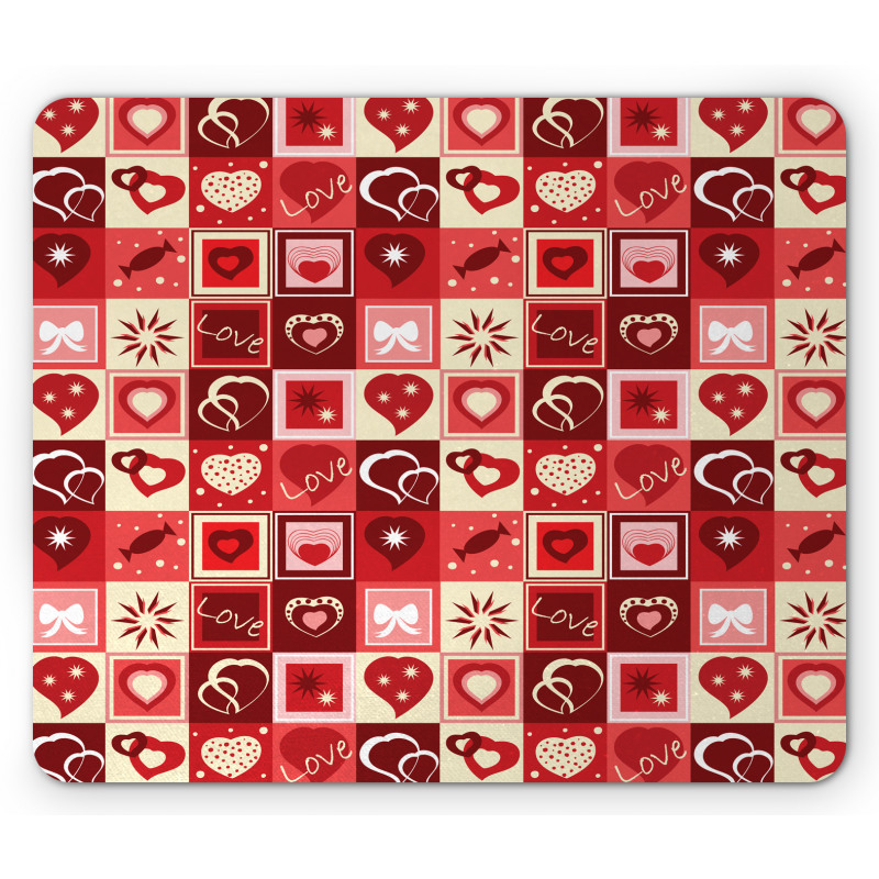 Valentines Day Theme Hearts Mouse Pad