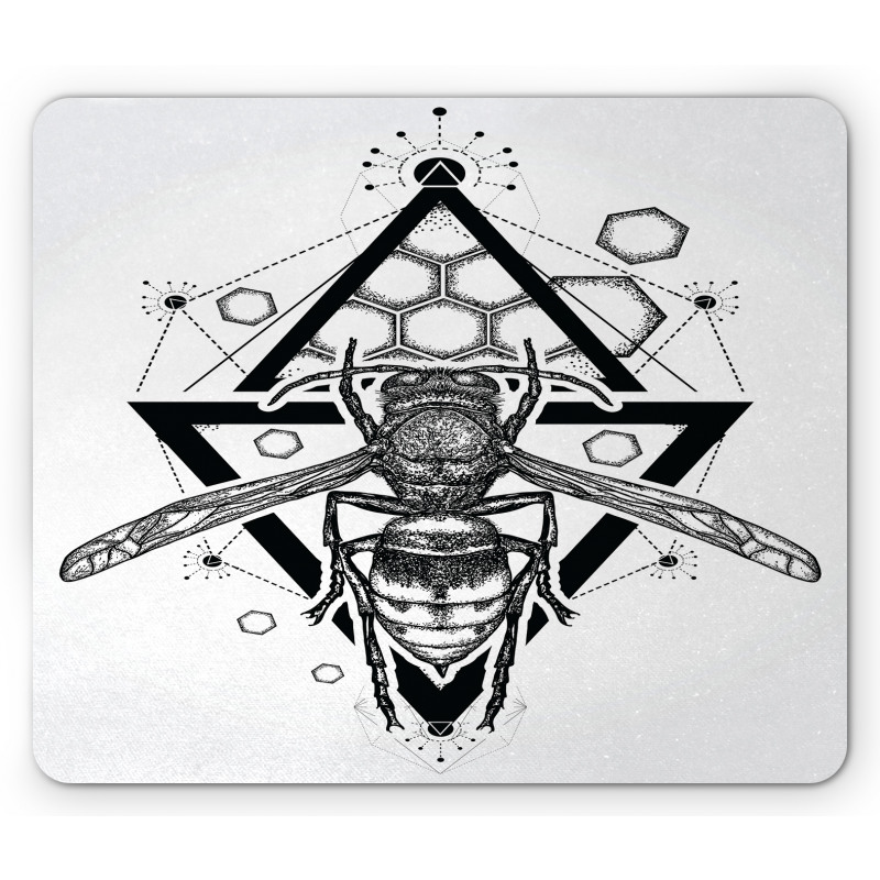 Beehive Pattern Bug Mouse Pad