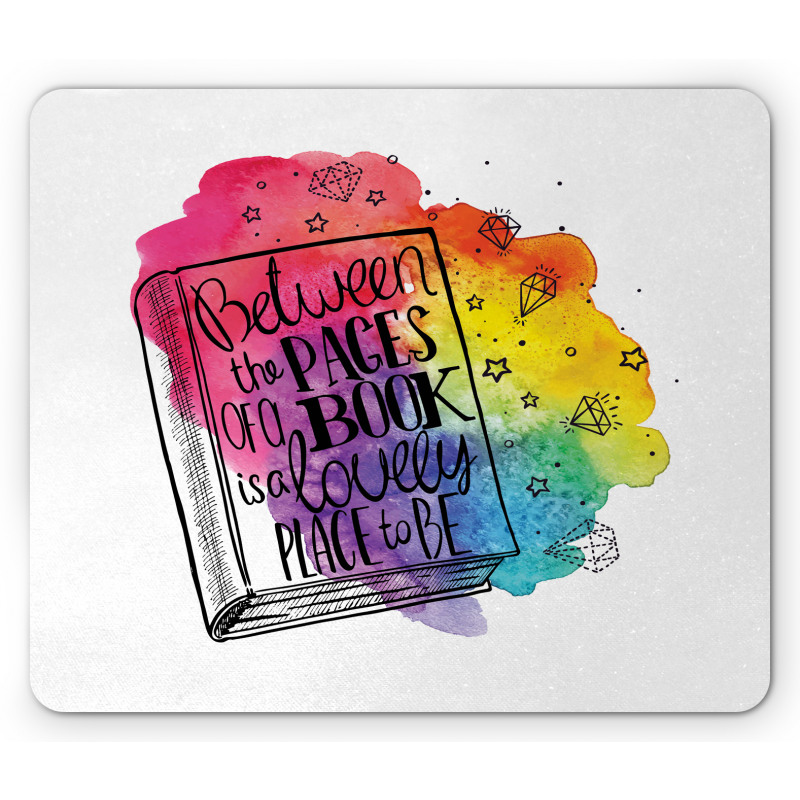 Words Between Pages Vivid Mouse Pad