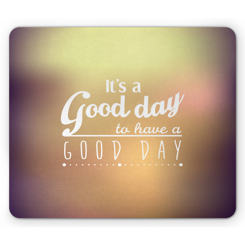 Day Words Mouse Pad