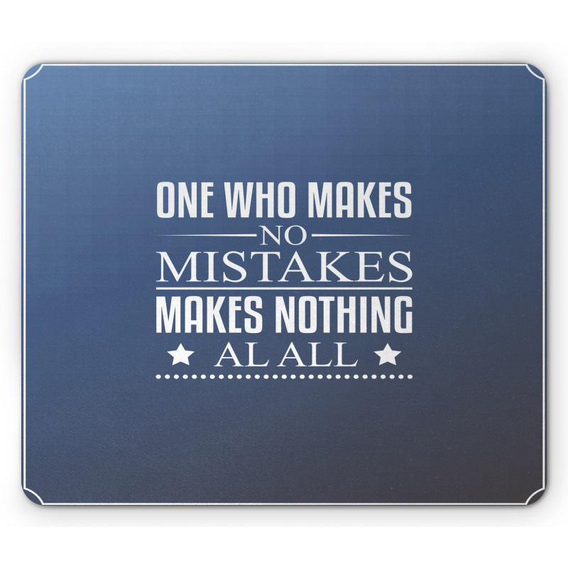 Value of Mistakes Mouse Pad