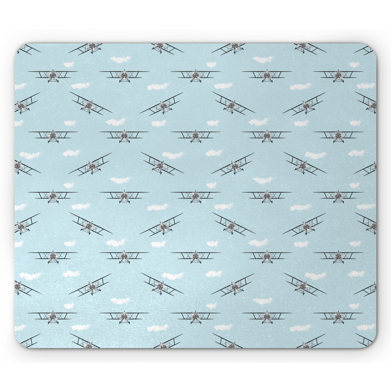 Old Aircraft Biplanes Mouse Pad