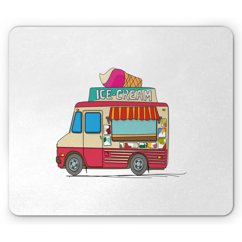 Ice Cream Cartoon Style Mouse Pad