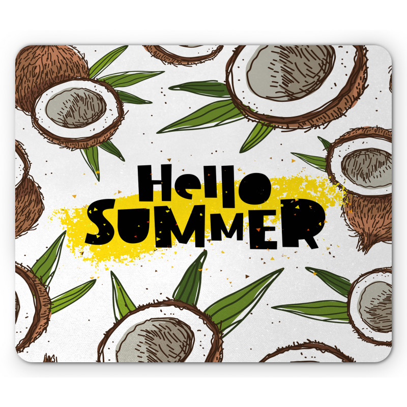 Coconut Halves Mouse Pad