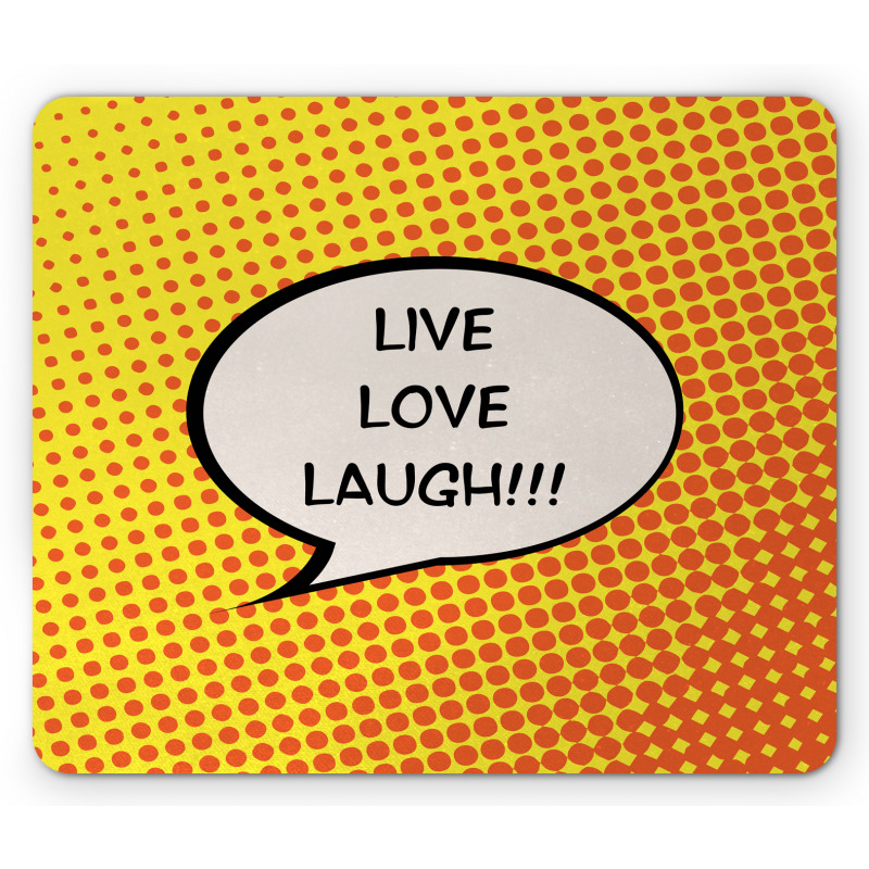 Speech Bubble Mouse Pad