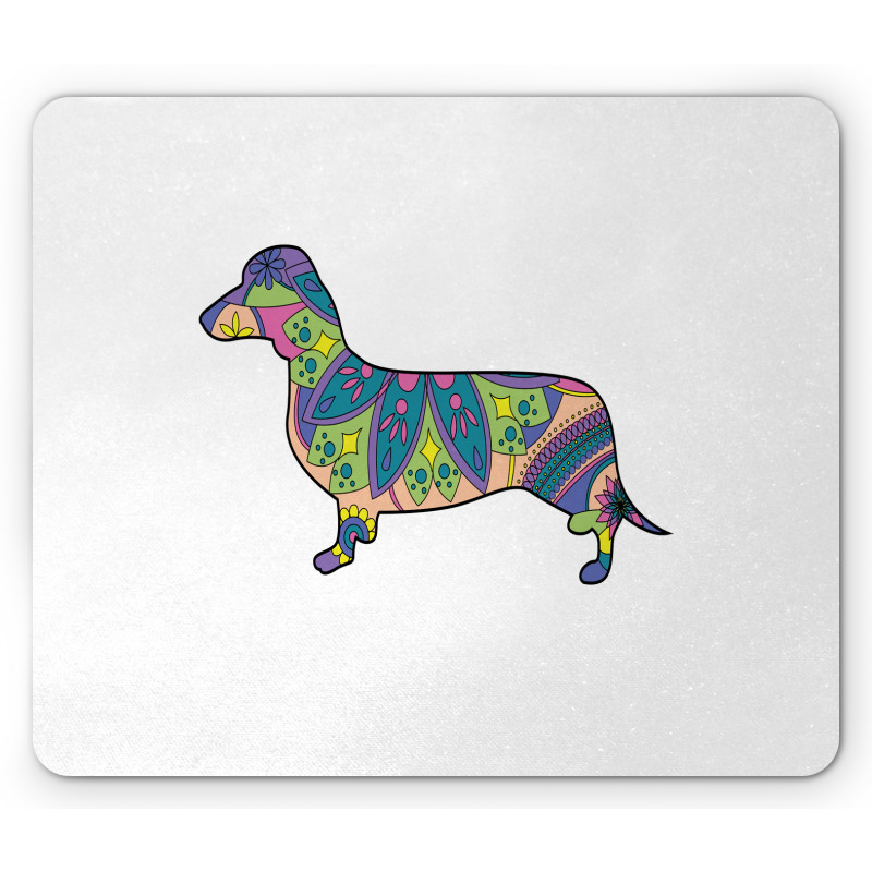 Small Flower Puppy Mouse Pad