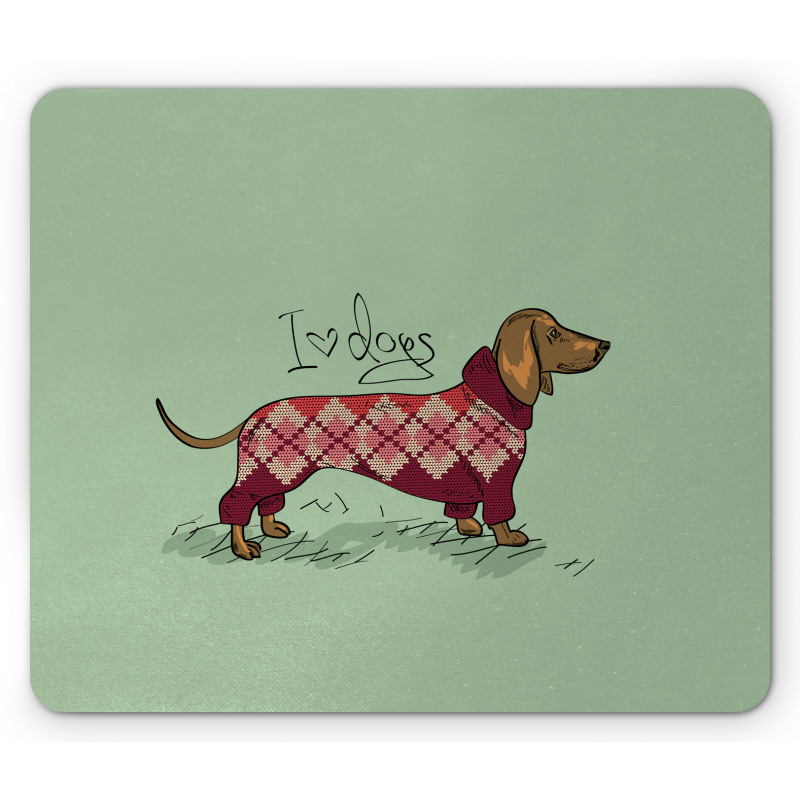 Animal in Clothes Mouse Pad