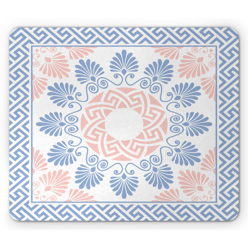 Pastel Floral Grecian Mouse Pad