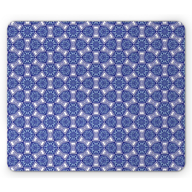 Blue Mosaic Mouse Pad