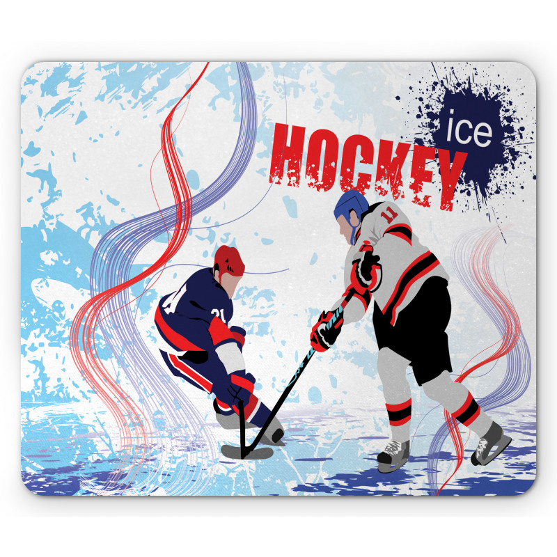 Players on Skating Rink Mouse Pad