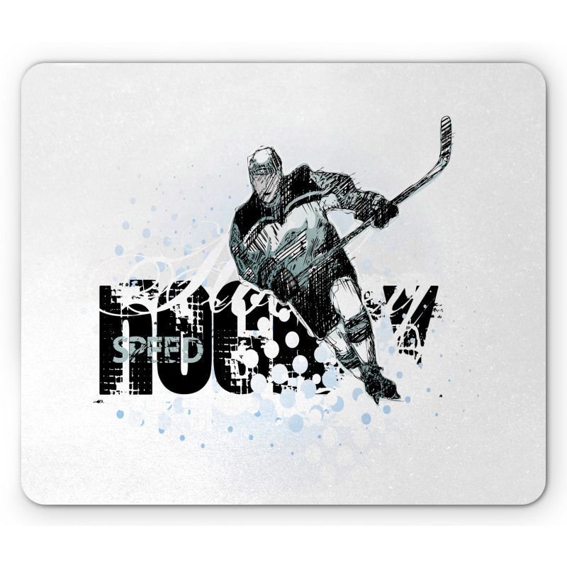 Grunge Player Sketch Mouse Pad