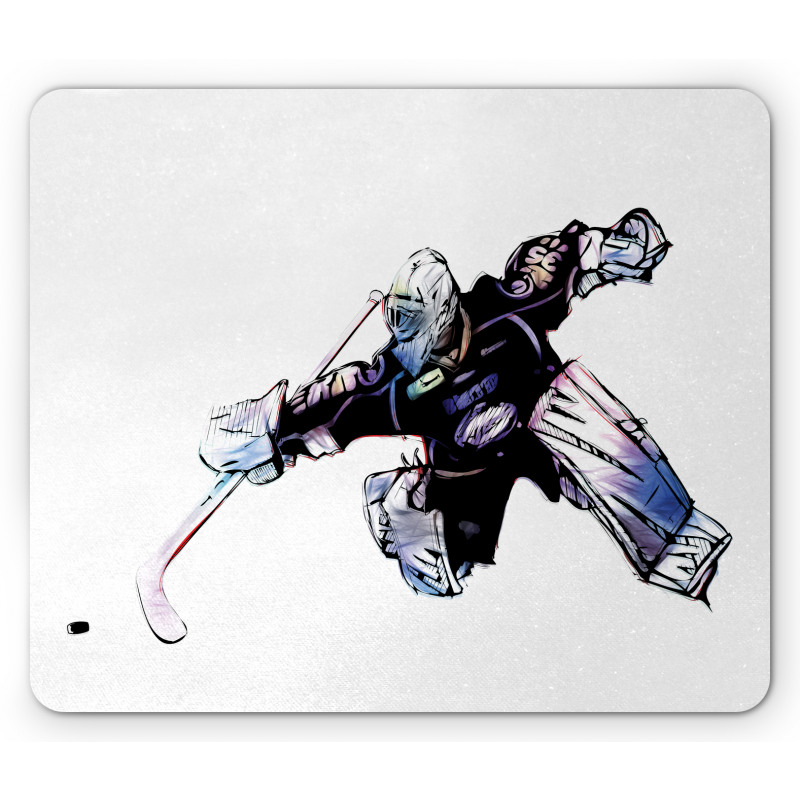 Goalkeeper Playing Game Mouse Pad