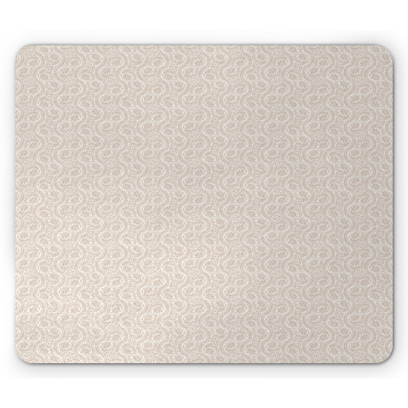 Abstract Floral Scroll Mouse Pad