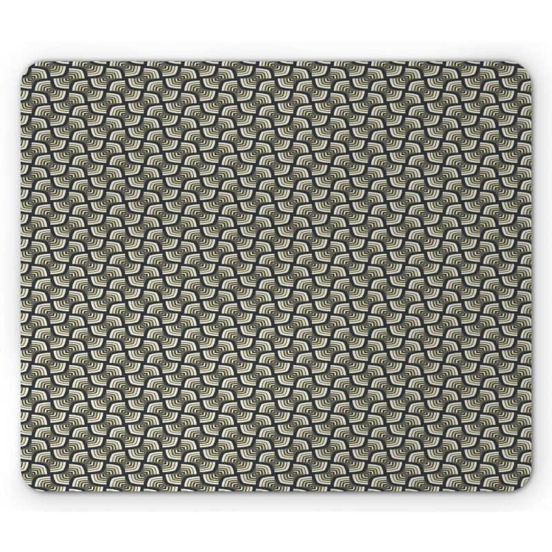 Oriental Angled Lines Mouse Pad