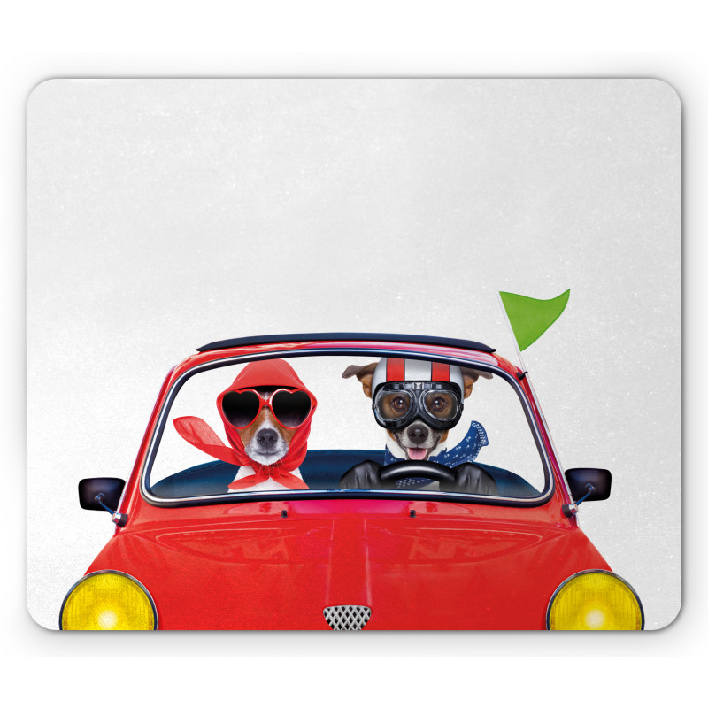 Jack Russell Couple Mouse Pad