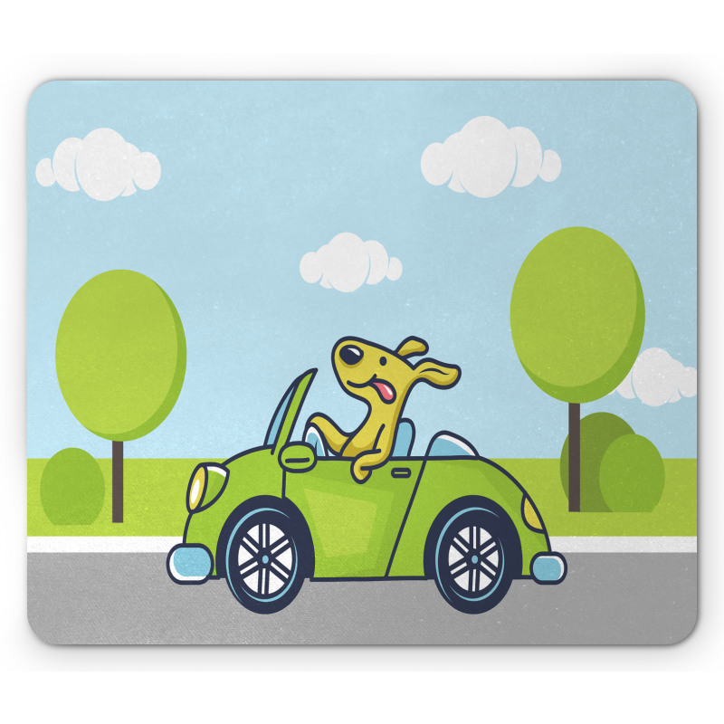 Puppy on the Road Mouse Pad