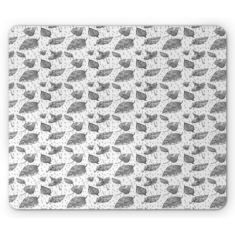 Doodle Foliage Mouse Pad