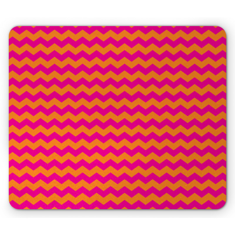 Zigzag Chevron Line Mouse Pad