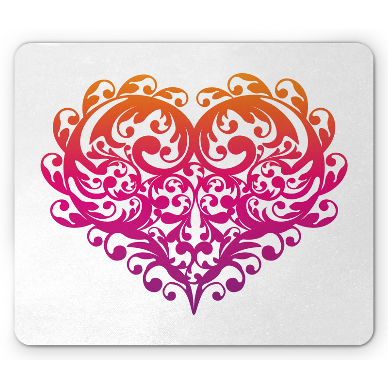 Scroll Heart Mouse Pad