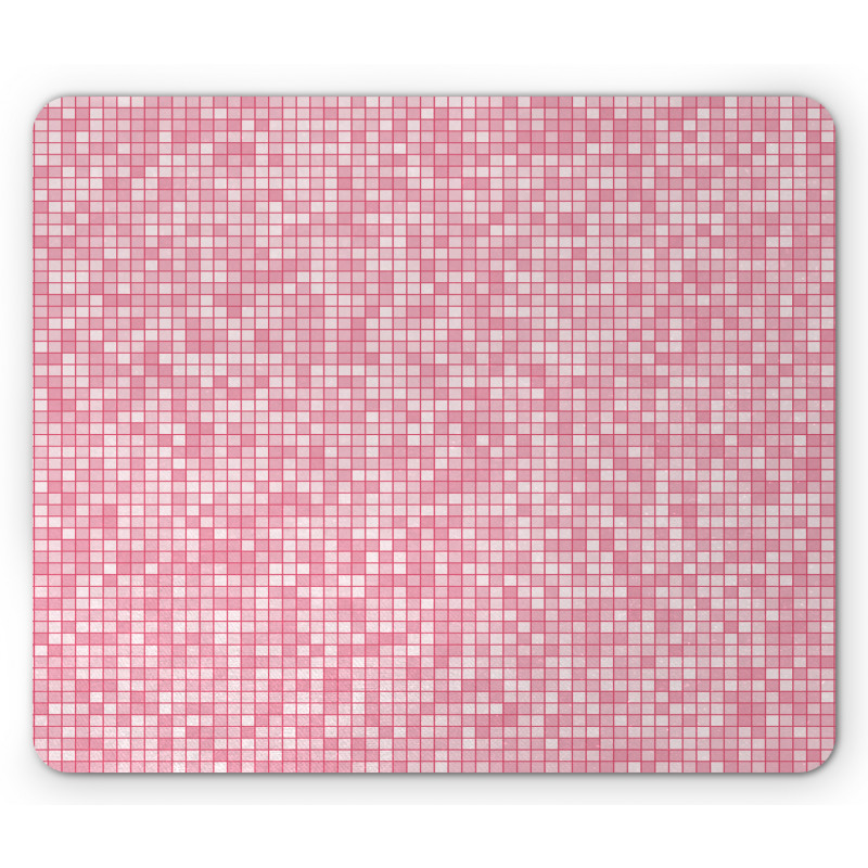 Gingham Grid Mouse Pad