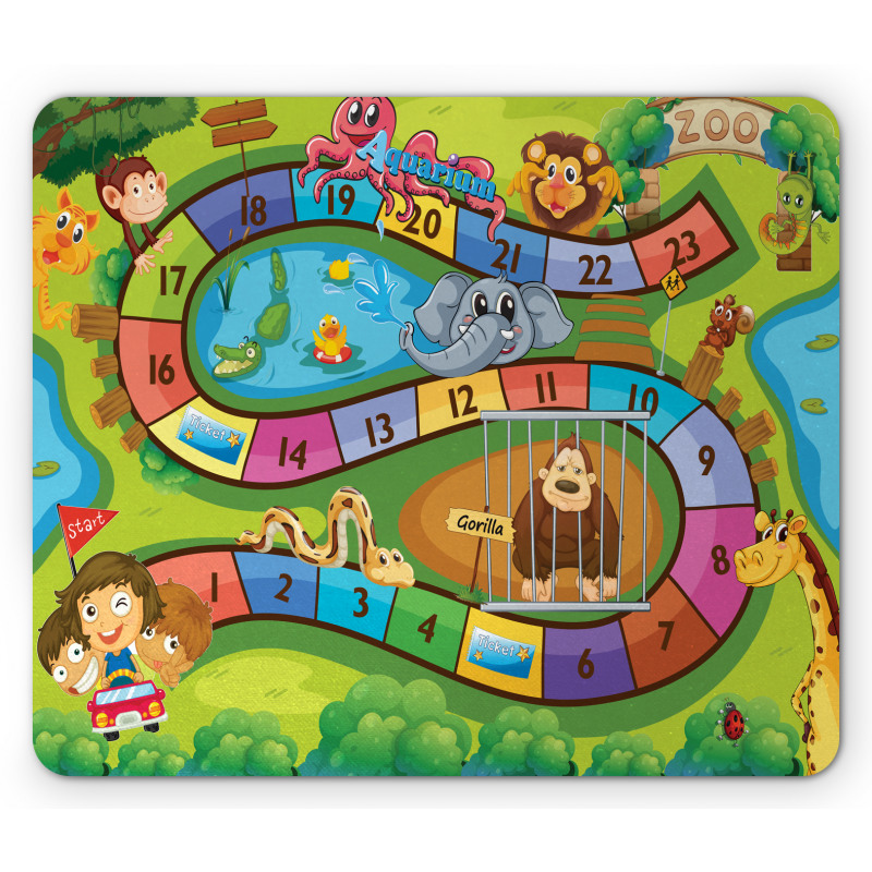 Day in Zoo Mouse Pad