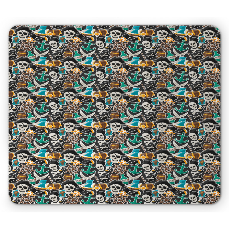 Colorful Objects Marine Mouse Pad