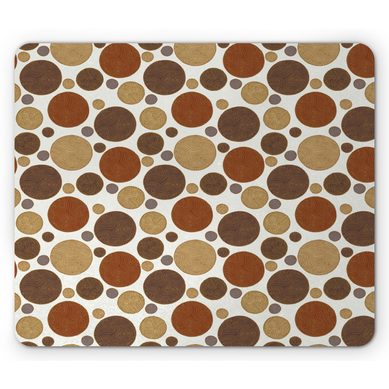 Vintage Lines Abstract Mouse Pad