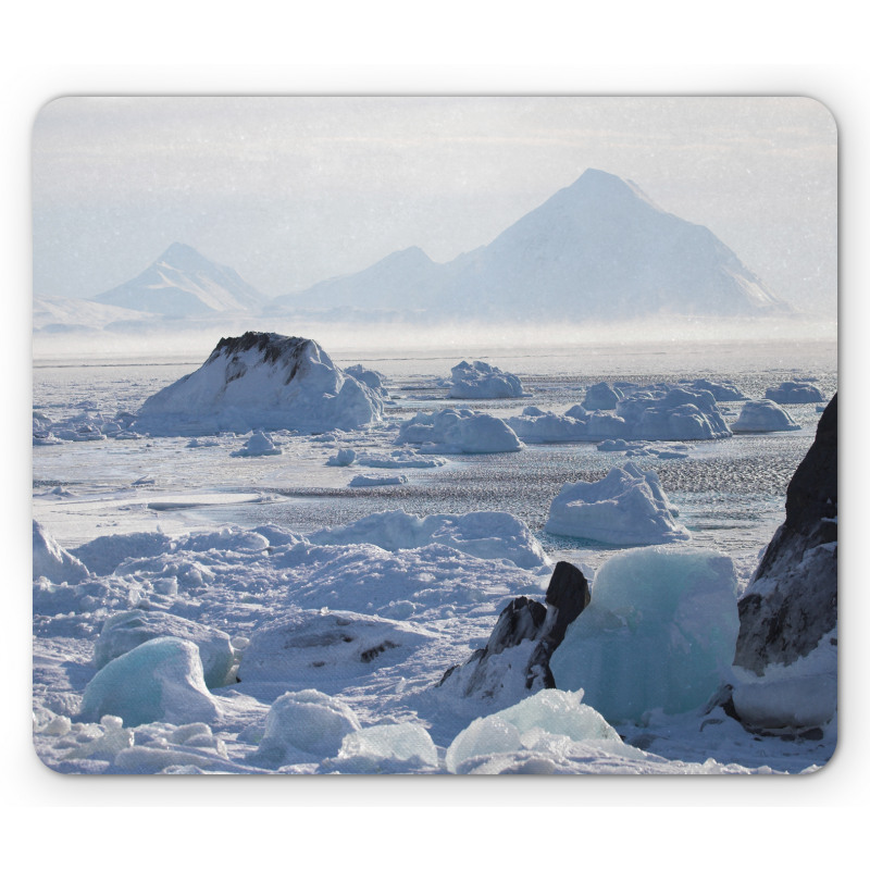 Arctic Winter Ice Lake Mouse Pad