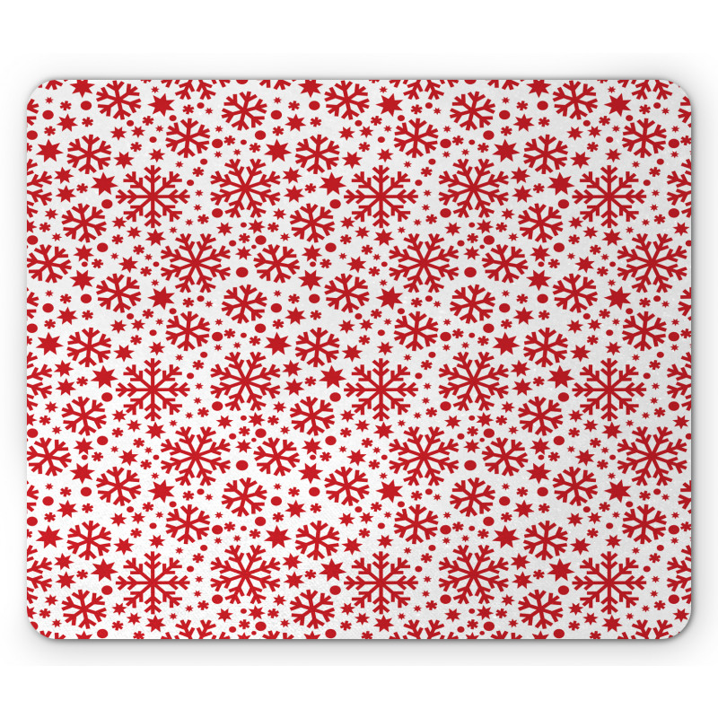 Star and Dot Pattern Mouse Pad