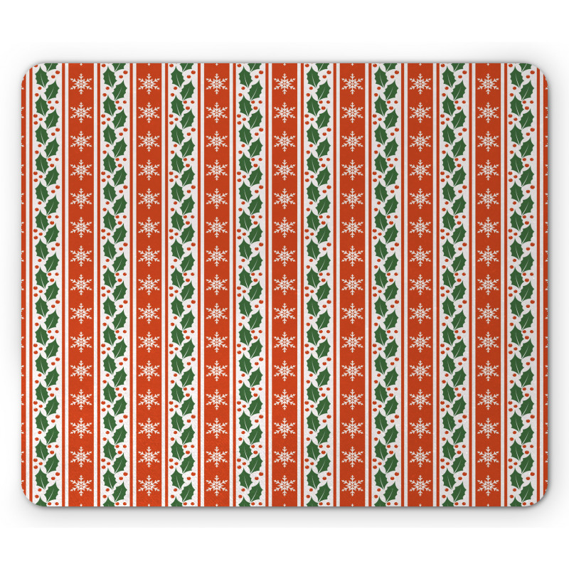 Holly Berries Banner Mouse Pad