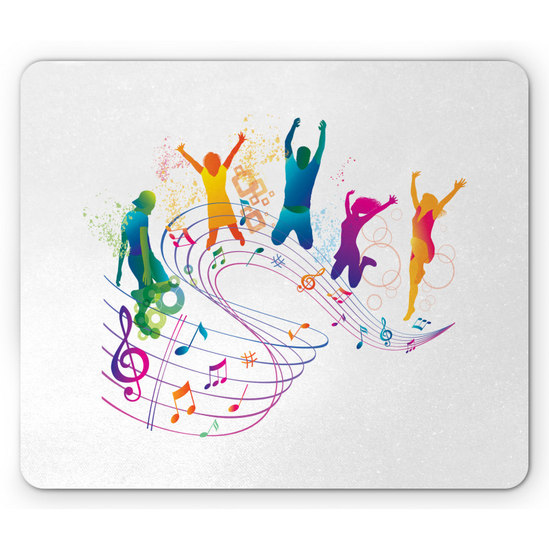Dancing People Music Mouse Pad