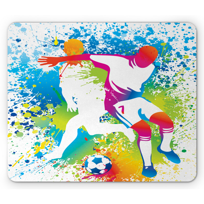 Football Players Colorful Mouse Pad