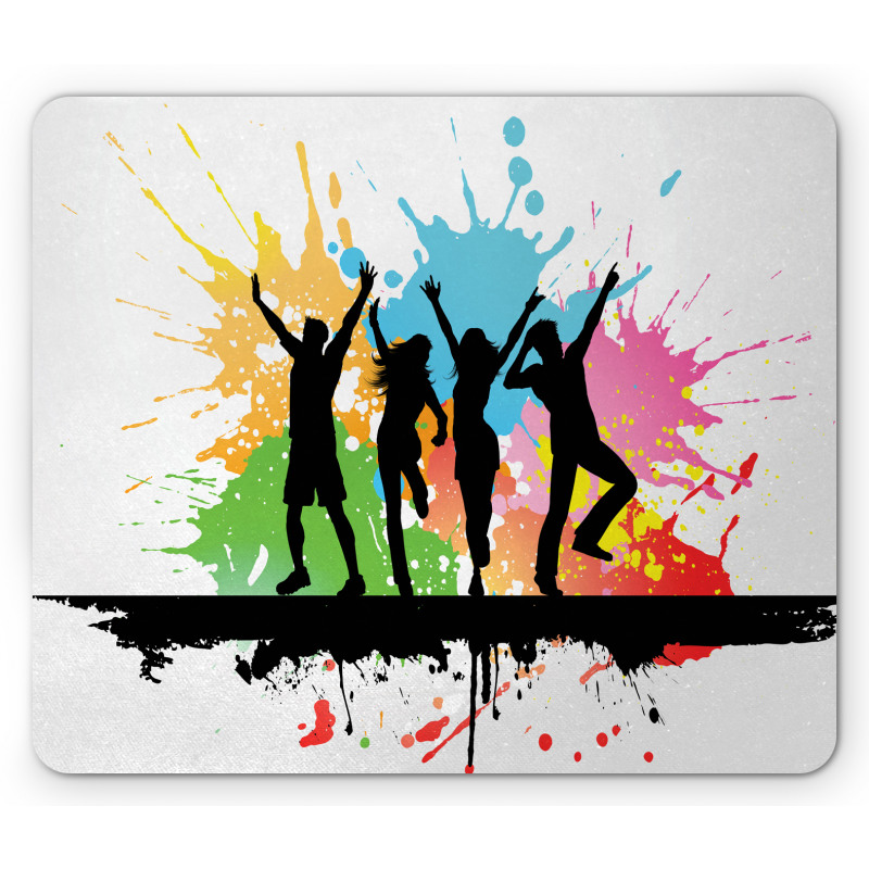Dance Party People Colors Mouse Pad