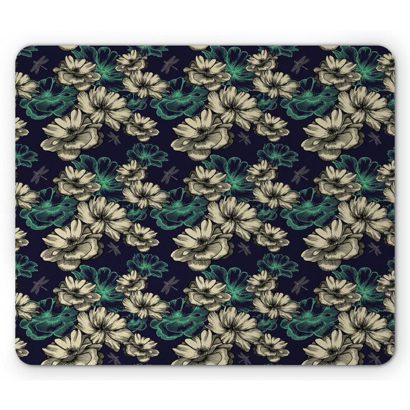 Blossoms Dragonflies Mouse Pad