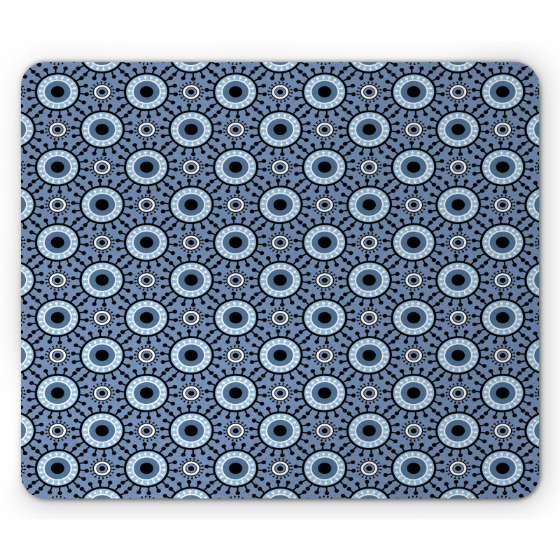 Floral Circles Mouse Pad