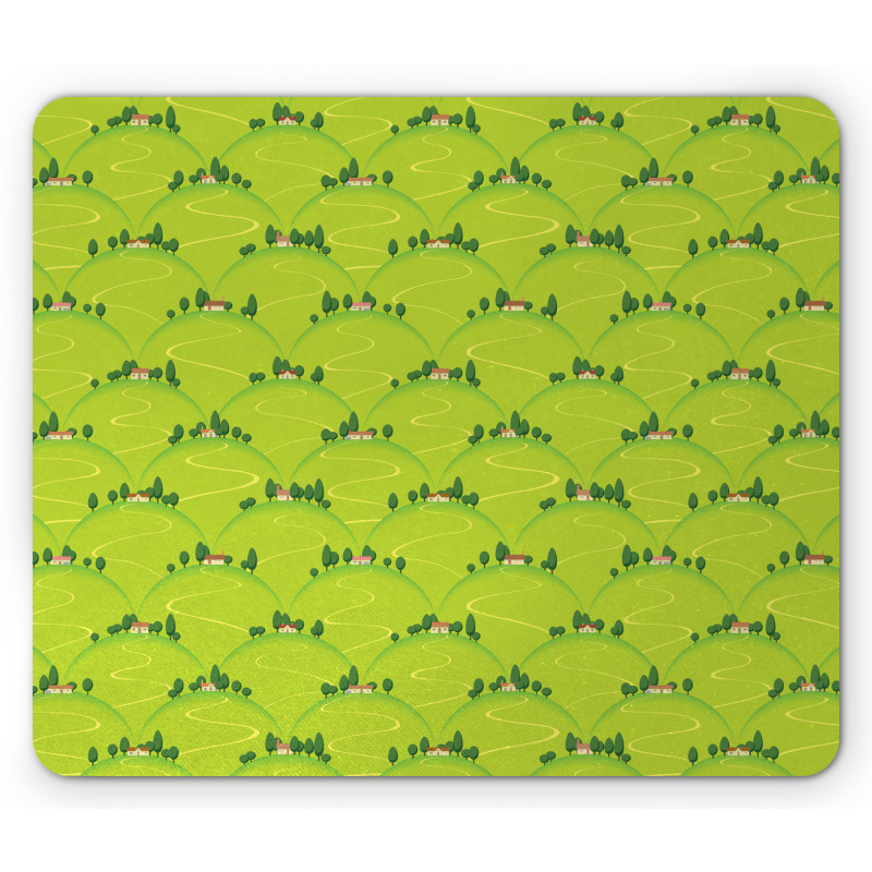 Country House on Hills Mouse Pad