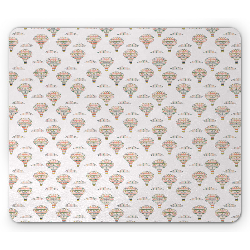 Swirls Hearts Mouse Pad