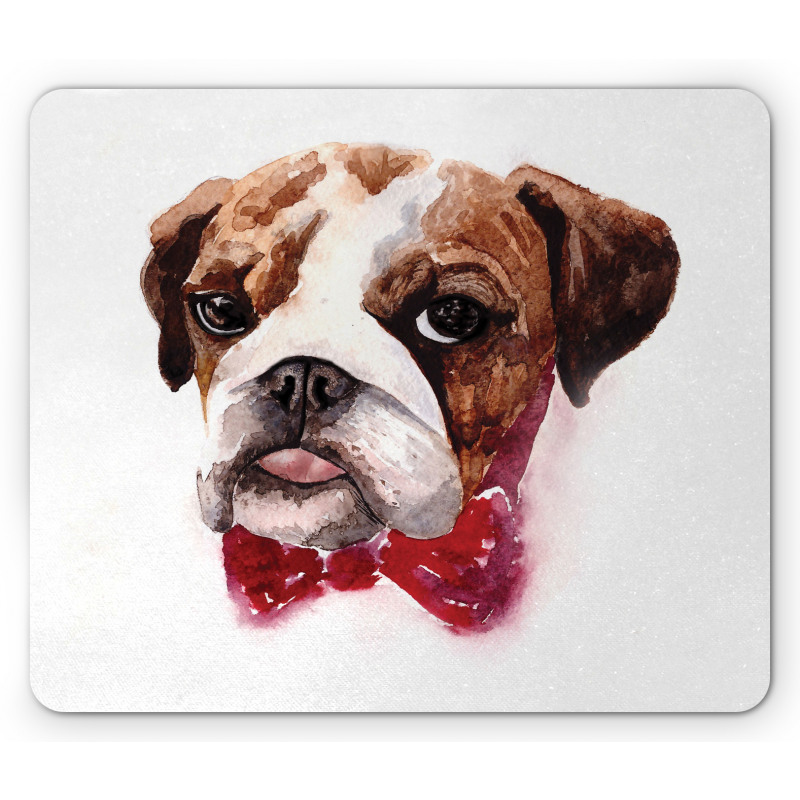 Watercolor Dog Mouse Pad