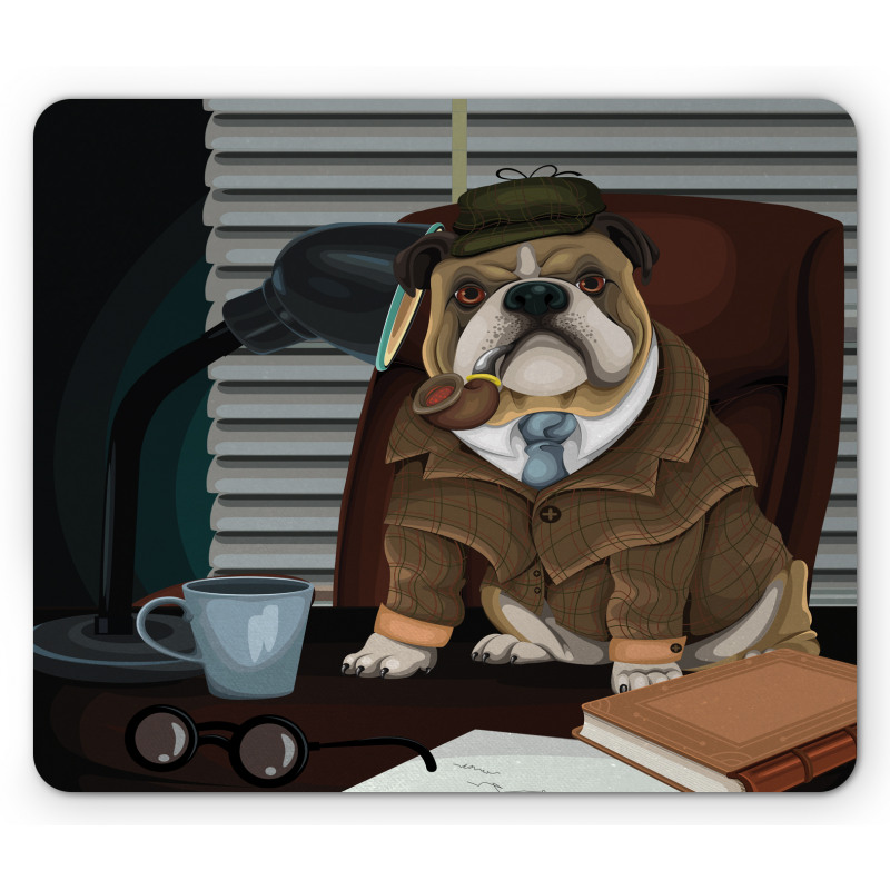 Detective Dog Mouse Pad