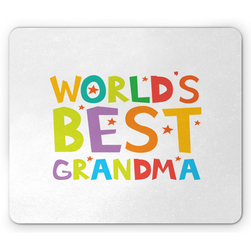 Cartoon Style Lettering Mouse Pad