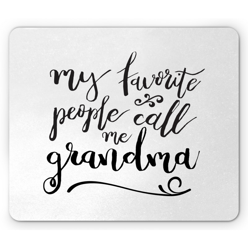 Handwritten Letters Mouse Pad