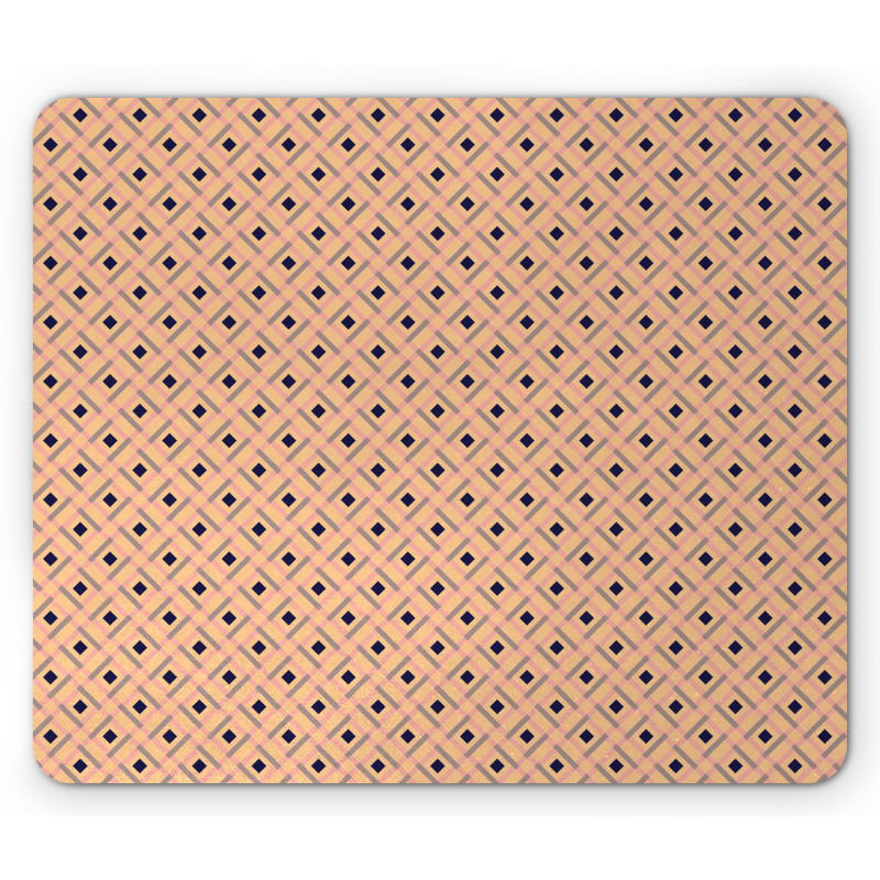 Pastel Rhombuses Lines Mouse Pad